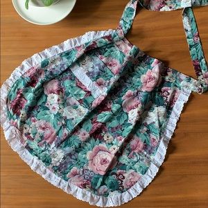Handmade Cottagecore Romantic Floral Skirt Apron